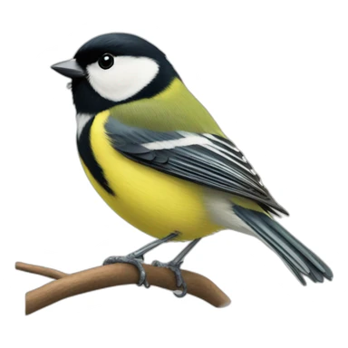 Great tit sticker