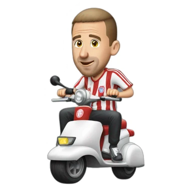 ribery-sur-un-scooter sticker