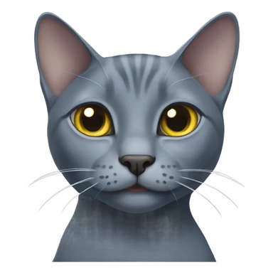 Russian blue cat sticker