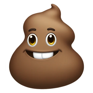 Happy poop sticker