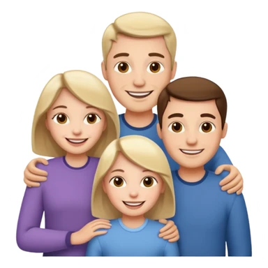 fater, mother, sister, brother sticker