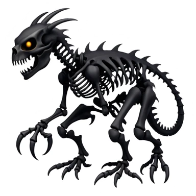  Dark black evil Fakémon-Wickerbeast-creature (full body) sticker