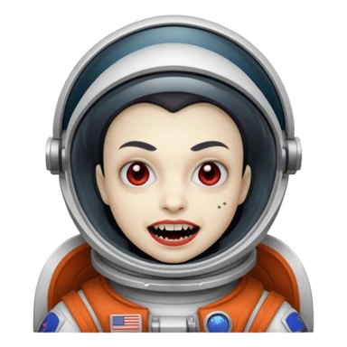 astronaut vampire, no helmet sticker