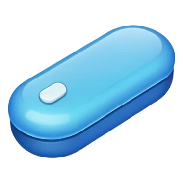 Blue pill sticker