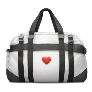 white shoulder gym bag sticker