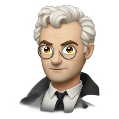 crowley from good omens sticker