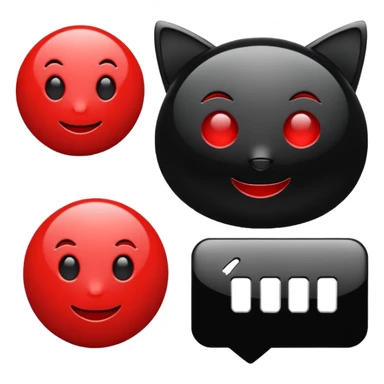 black and red internet Icon sticker