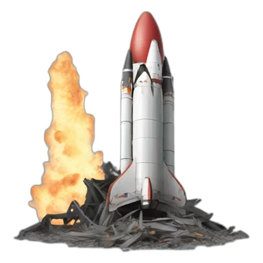 destroyed rocket sticker