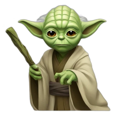 Master Yoda and the fall sticker