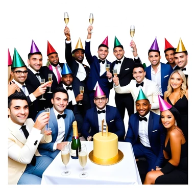 Tefi, Lewis Howes, Gary Vee, Tristan Tate, Tai Lopez, Josh King Madrid, Alex Hormozi, Iman Gadzhi, Branden Condy, Patrick Bet-David, Luke Belmar, Cardone, Shelby Sapp, Leila Hormozi, Tefi Valenzuela, business, Russell Brunson, partners, marketing, event , emoji, sales, money, mentor, party, emoji sticker