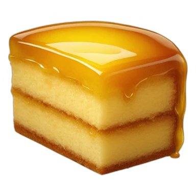 Piece of honey cake sticker