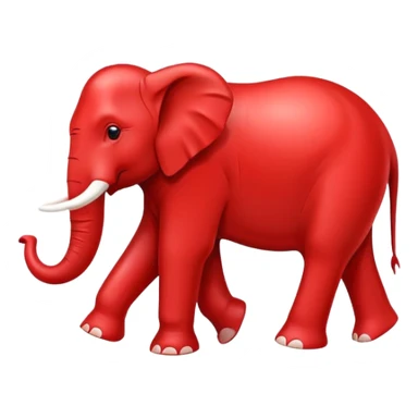 US Republican Party elephant logo red sticker