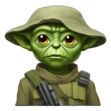 Ukraine army Yoda sticker