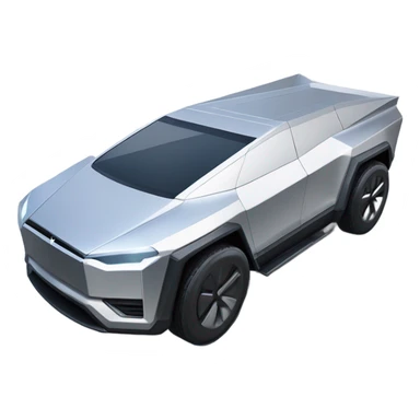 super realistic tesla cybertruck sticker