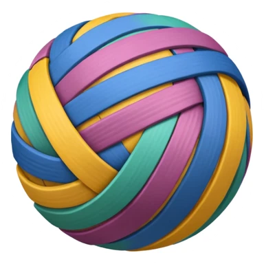 A Rubber Band Ball. sticker