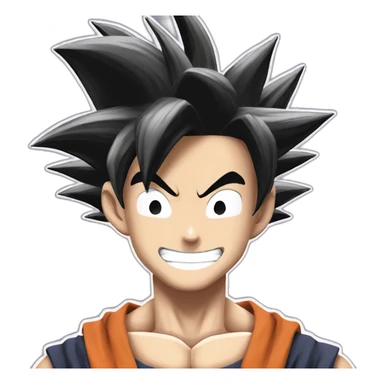 Goku Black smile sticker