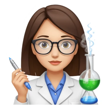 young women pharmacist studying science sticker
