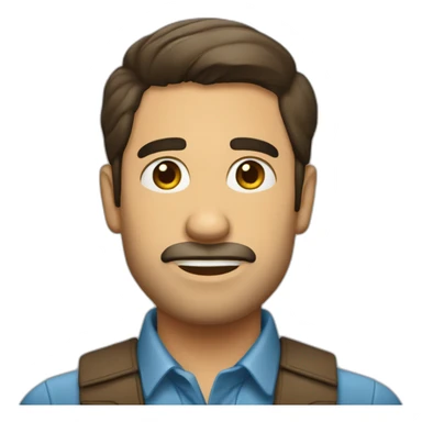 Hombre flaco rubio  sticker