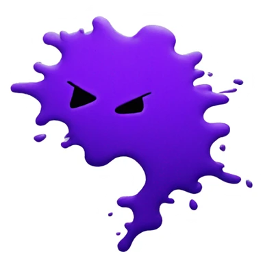 purple splatter sticker