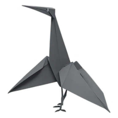 Origami grue classic sticker