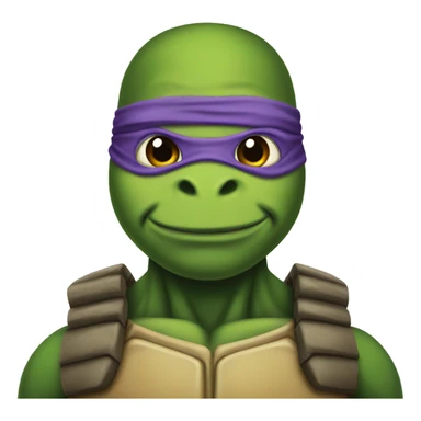 teenage mutant ninja turtle with no hair  sticker
