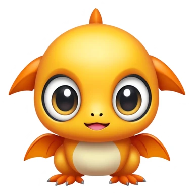 Cute kawaii chibi Fakémon-creature sticker