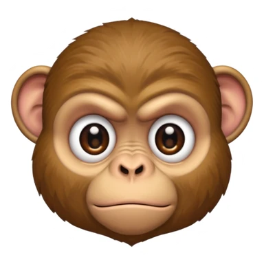 Grumpy monkey sticker