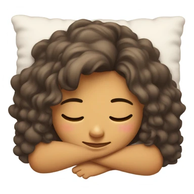 Girl sleep sticker
