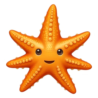 starfish object icon, cute starfish, slightly glossy texture, 3D cartoon, soft shadow, mobile game icon style, centered, clean background, no text, no watermark sticker