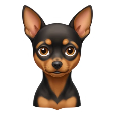 Miniature pinscher dog sticker