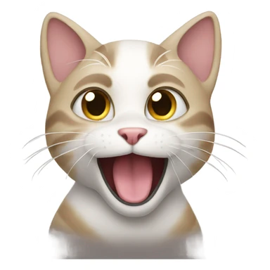 Cat singing  sticker