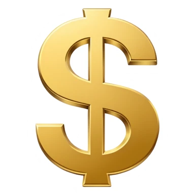 MACOS ICON STYLE dollar sign SYMBOL simple icon sticker