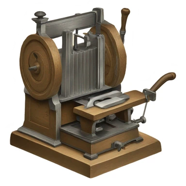  sharpening machine XVIII century sticker