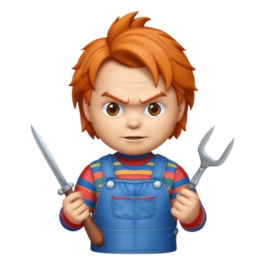 Un emojin de chuky sticker