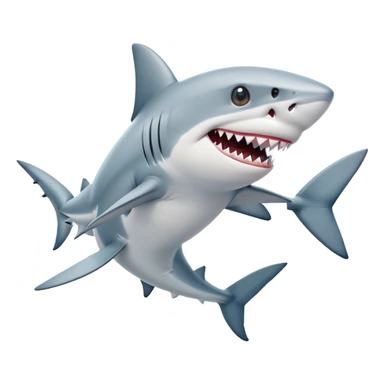 tiburón de pies con zapatillas  sticker