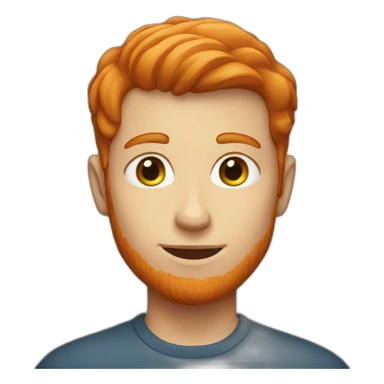 male redhead sticker
