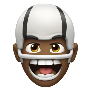 Angry football sticker