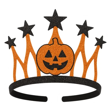 halloween crown, sparkly and trendy, remove background sticker