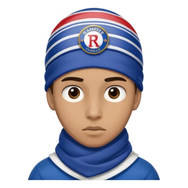 Glasgow Eangers football head and scarf head sticker