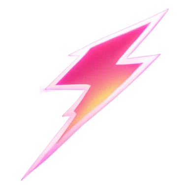 Pink lightning bolt sticker