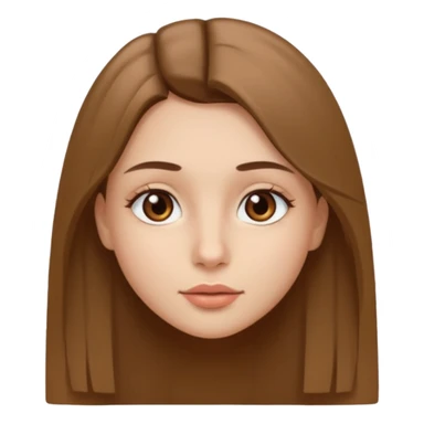 JE VOUDRAIS UNE FILLE AUX YEUX MARRONS UN PETIT NEZ LES LEVRE MOYENNE AVC DES CHEVEUX LISSE DETACHE MARRON CLAIR sticker