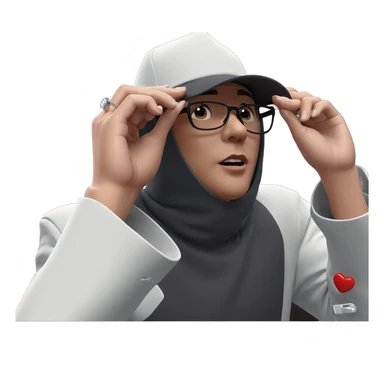 couple in love with accessories sticker