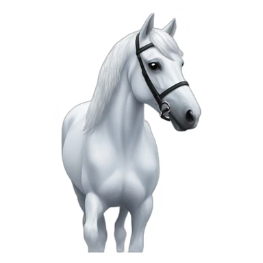 snowy dressage sticker