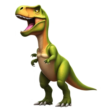 t-rex in a swim suit sticker