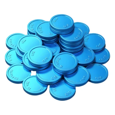 blue coins credit pack sticker