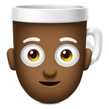 Android con taza de café  sticker