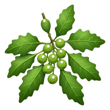 Mistletoe in bunch sticker