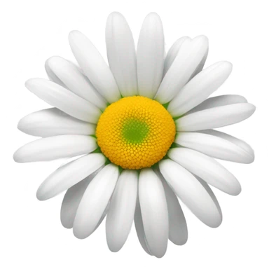 daisy vibrant white sticker