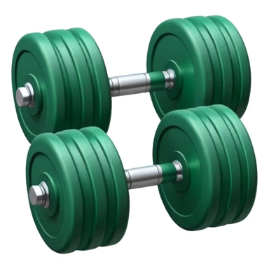 one green dumbbell sticker