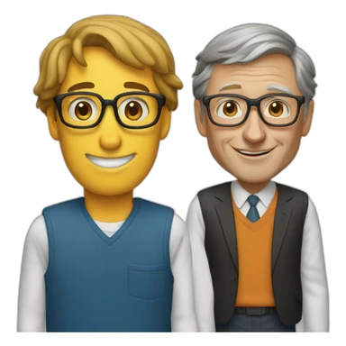 Jobs and Bill Gates sticker